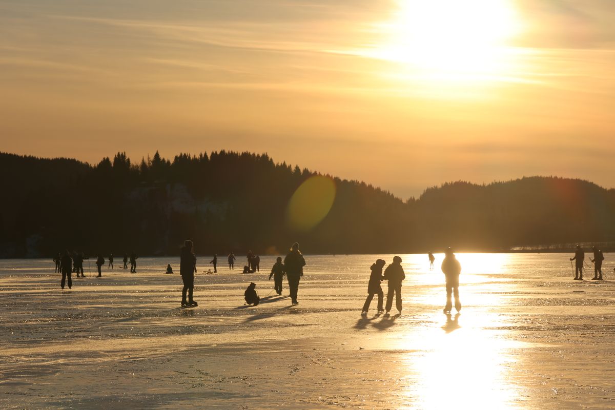 Ice skating